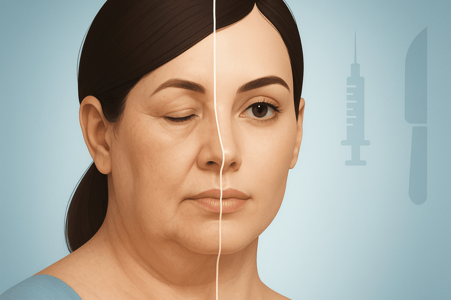 Ozempic Face and Post-Weight-Loss Plastic Surgery: FAQ - Before and after comparison